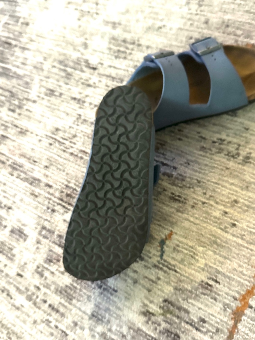 Birkenstock Kids Two-Buckle Slide Sandals in Light Blue - Picture 3 of 4